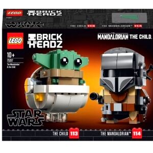 Lego Star Wars Brickheadz The Mandalorian And The Child Set 75317 New Sealed